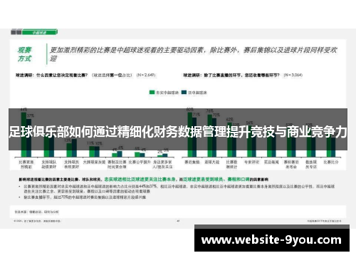 足球俱乐部如何通过精细化财务数据管理提升竞技与商业竞争力